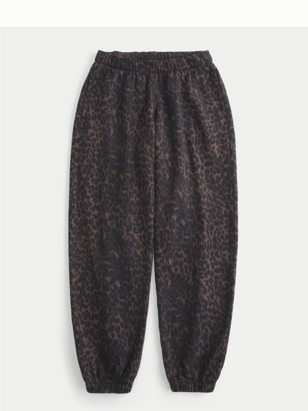 women’s hollister leopard print sweat pants